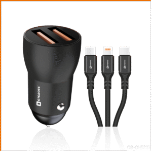 Car charger with 3 in 1 wire